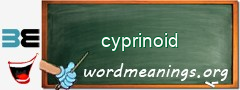 WordMeaning blackboard for cyprinoid